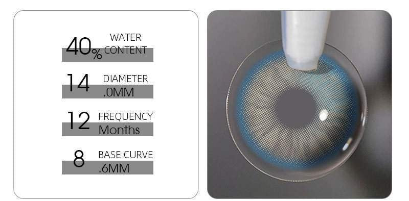 BLUE DREAM - 14.0 DIA COLORED LENSES