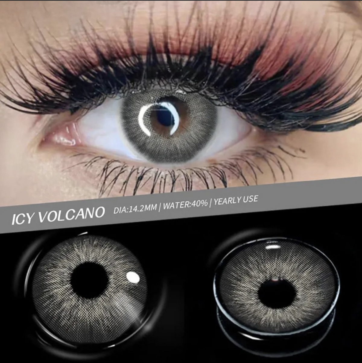ICY VOLCANO - 14.0 DIA COLORED LENSES